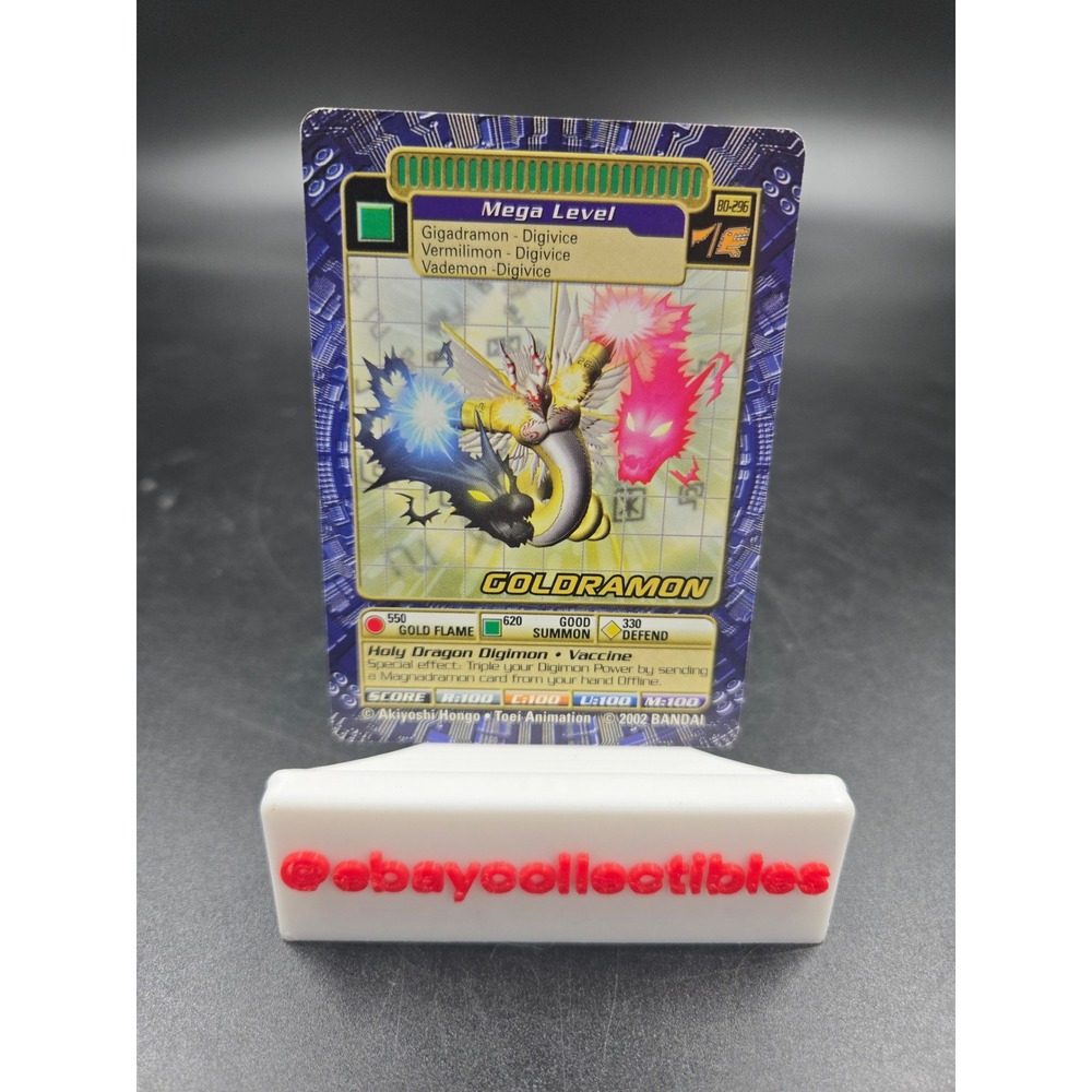 Digimon Goldramon Bo-296 - Series 6 Digi-Battle Non Holo Card